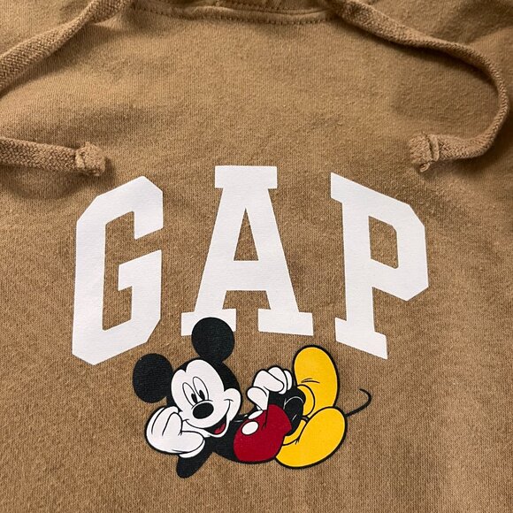 🧸 GAP x Disney Mickey Mouse Hoodie - Tan Brown (L) - Picture 3 of 5